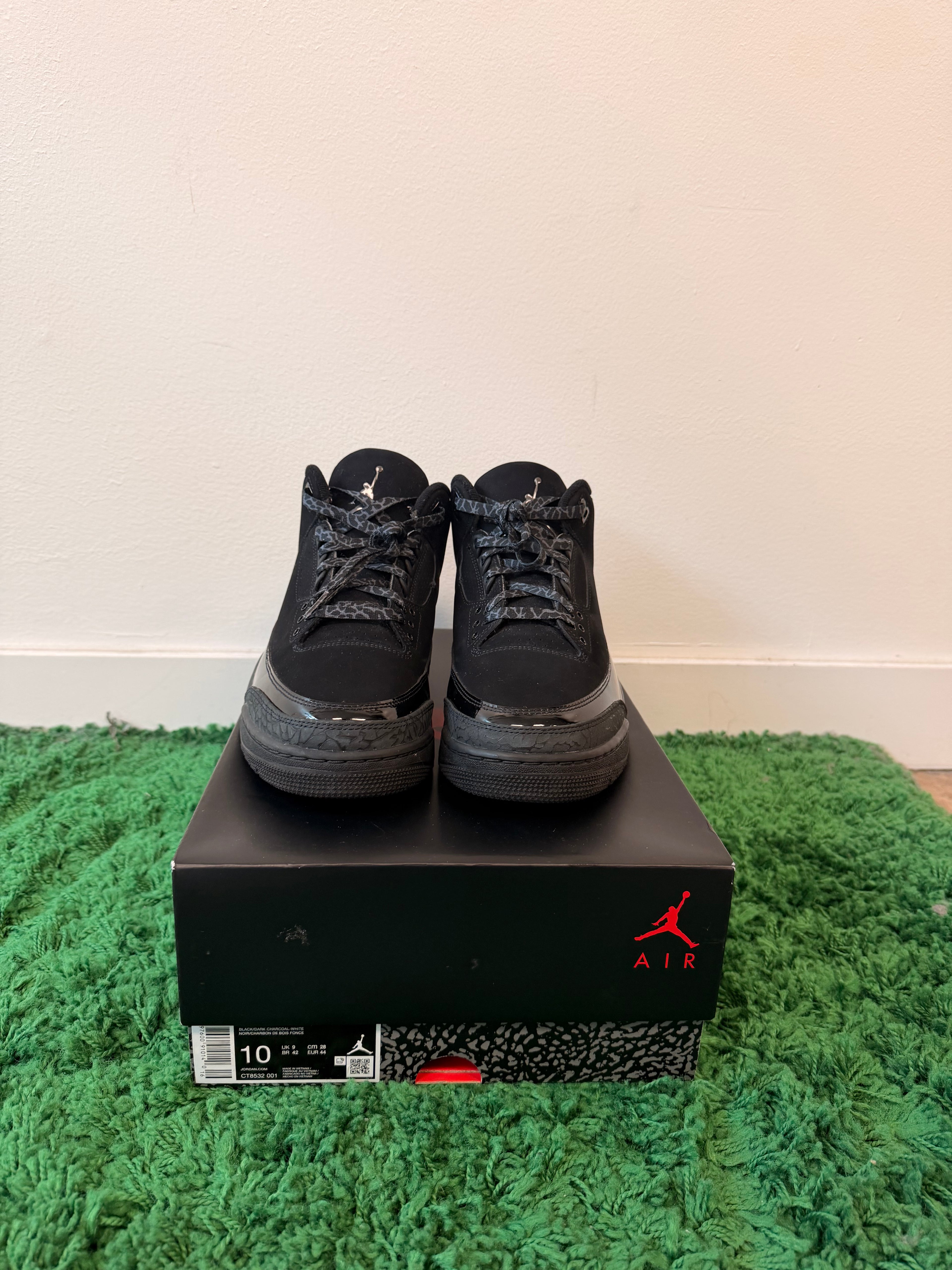 USED Jordan 3 Black Cat (Men’s)