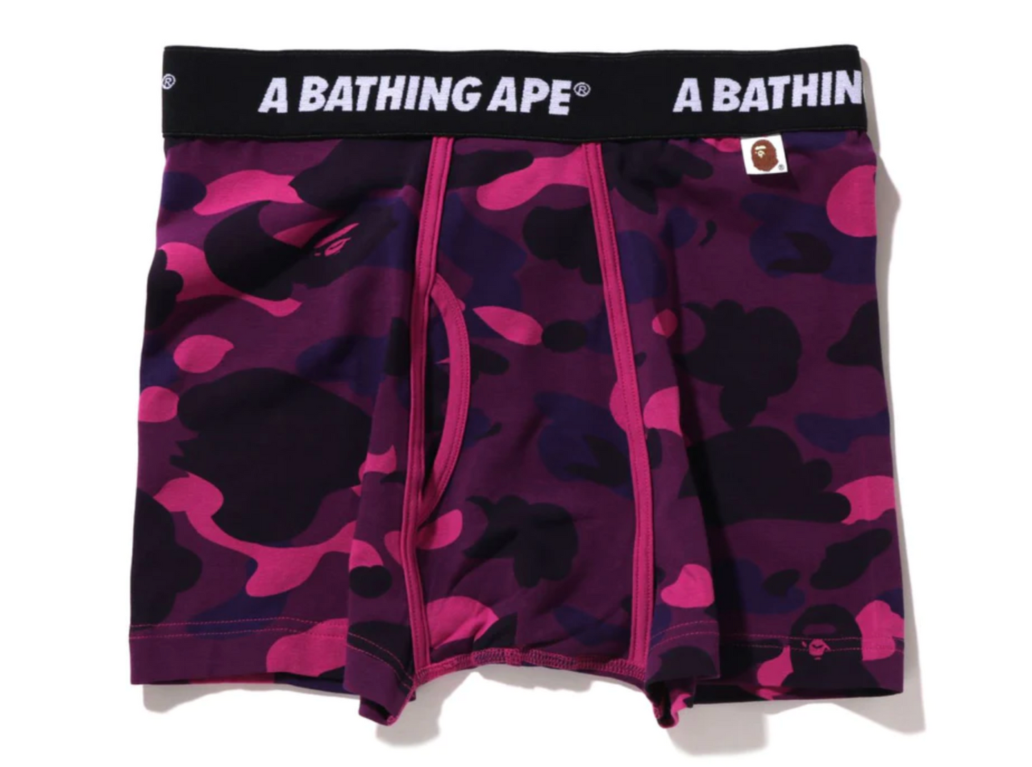 A Bathing Ape Men Color Camo Trunks Purple (One Pair)