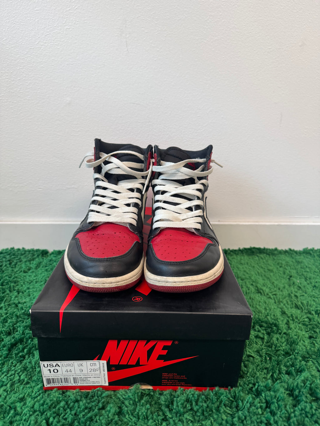 Used Jordan 1 Retro High Bred Toe (Men’s)