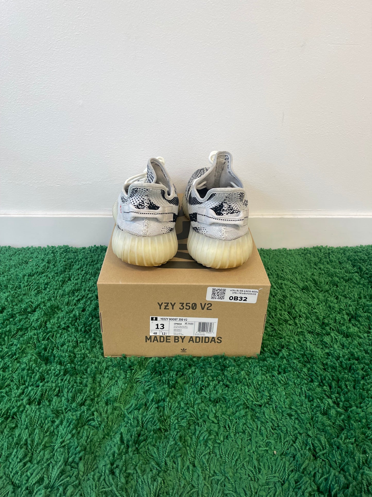 Used Adidas Yeezy Boost 350 V2 Zebra