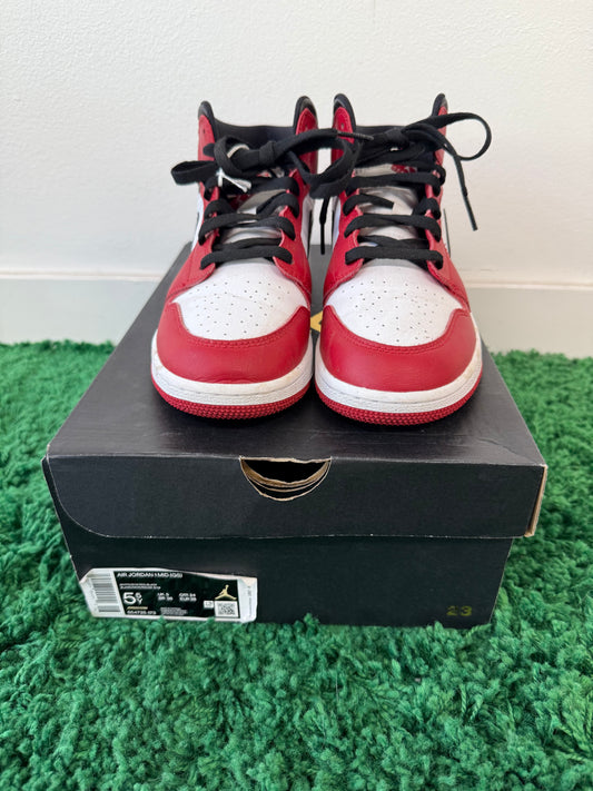 Used Jordan 1 Mid Chicago 2020 (Youth)