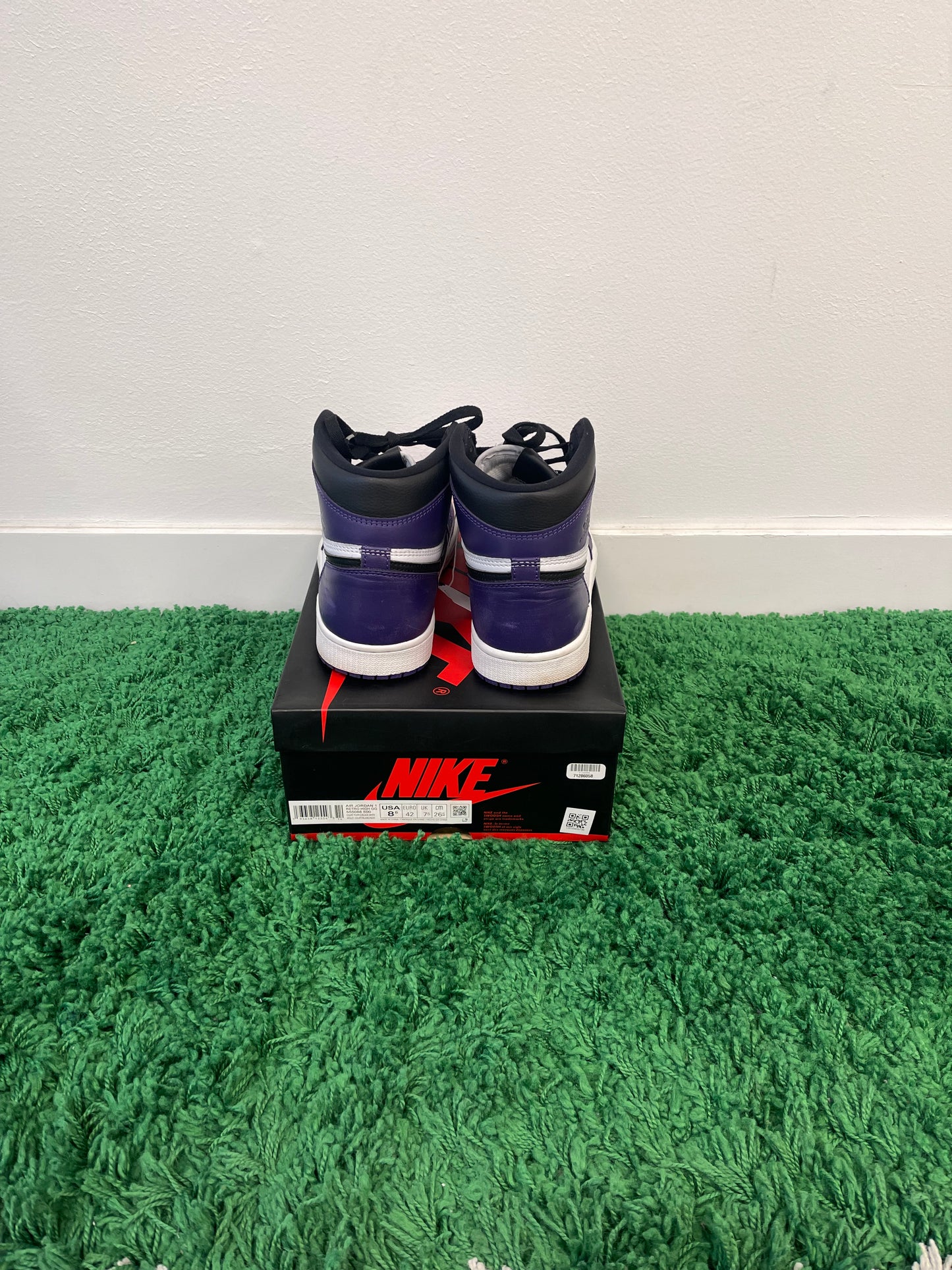 Used Jordan 1 Retro High Court Purple White