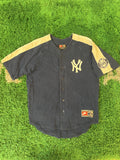 Vintage New York Yankees Jackson Baseball Jersey Black Gold