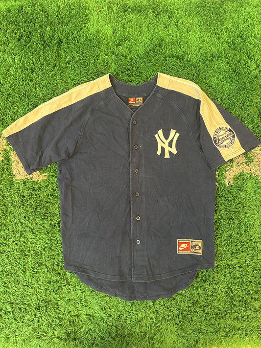 Vintage New York Yankees Jackson Baseball Jersey Black Gold