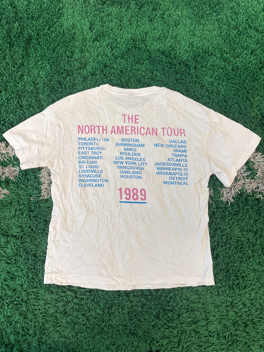 Vintage Rolling Stones Steel Wheels Tour ‘89 Tee White