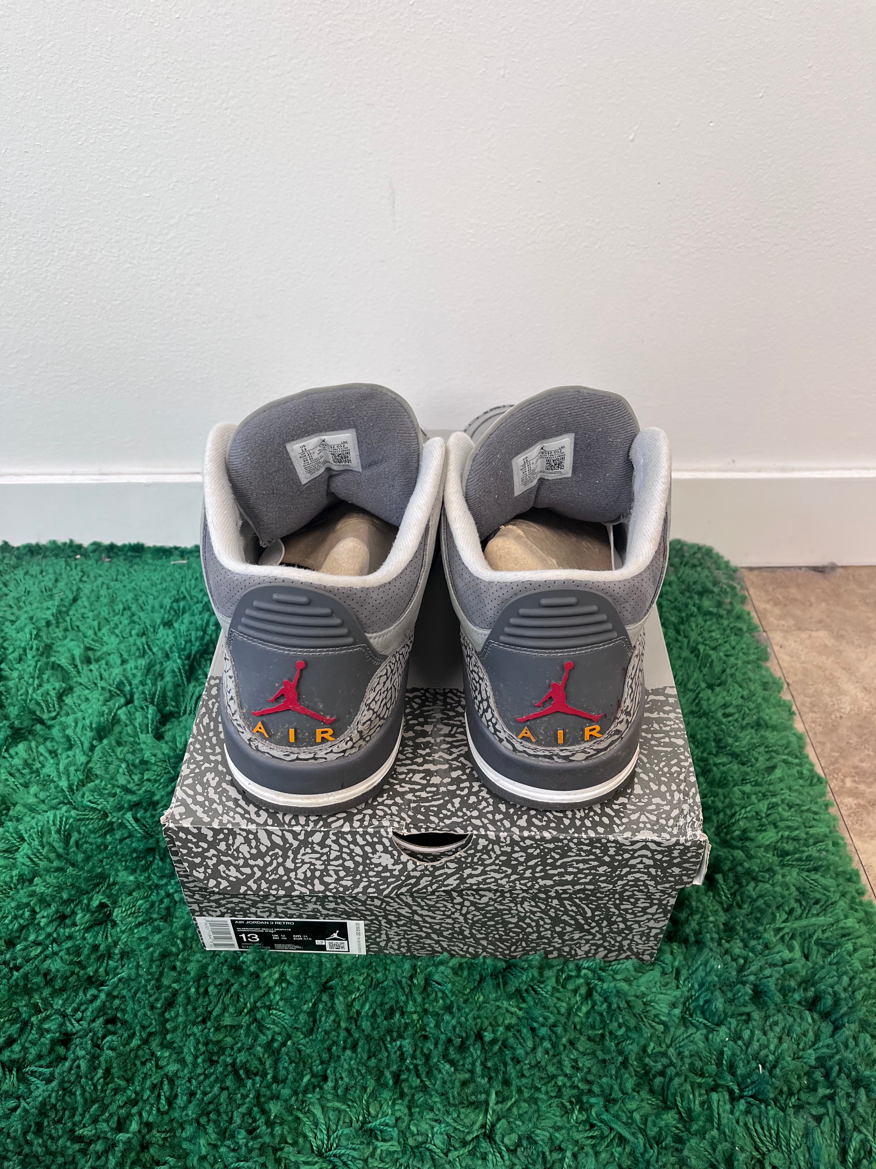 Used Jordan 3 Cool Grey Retro (MENS)