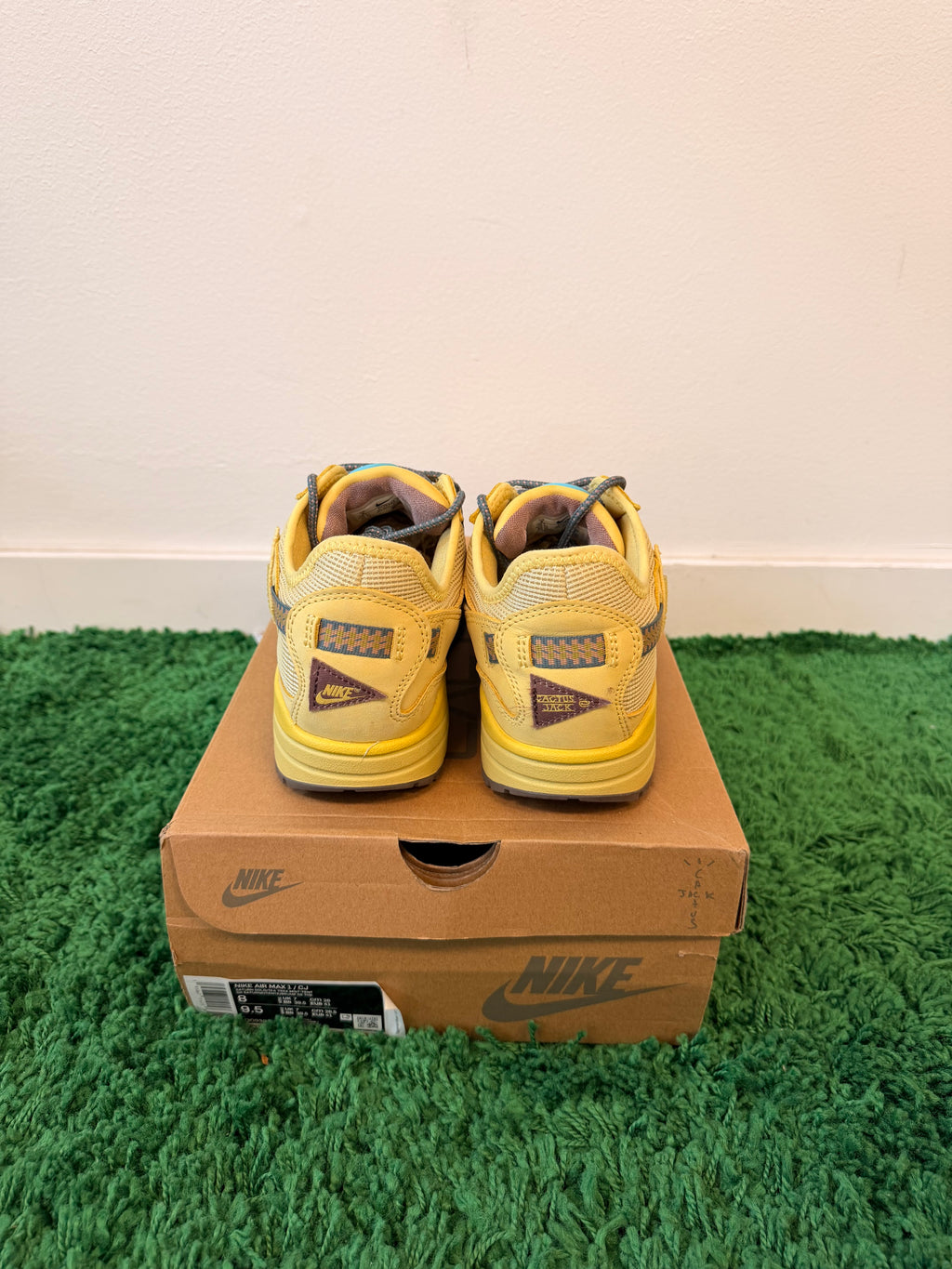 Used Nike Air Max 1 Travis Scott Cactus Jack Saturn Gold (Men’s)