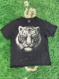 Vintage White Tiger Tee Black