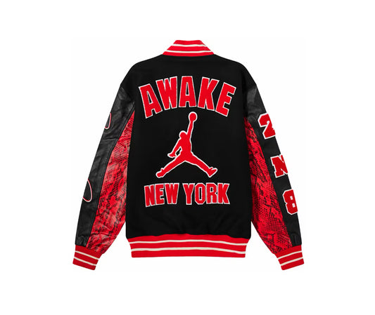 Jordan x Awake NY Varsity Jacket University Red/Black (Under Retail)