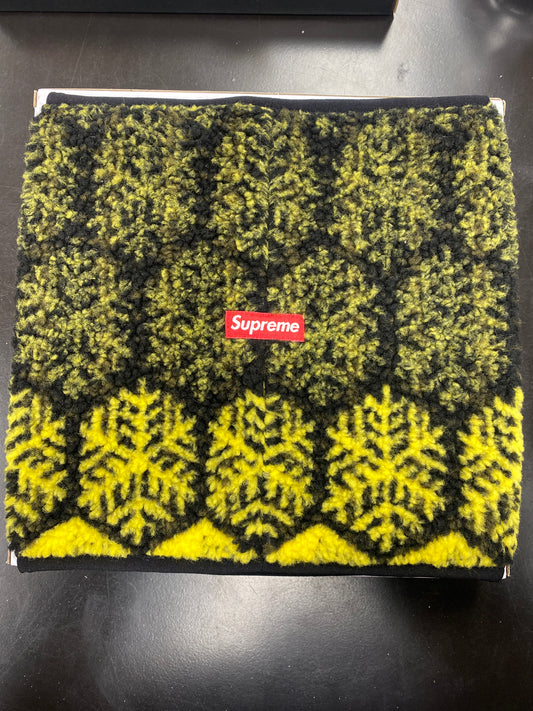 Supreme Snowflake Neck Gaitor Black/Yellow