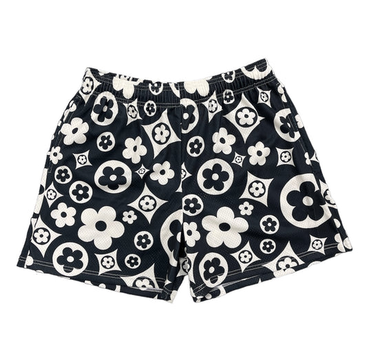 Bravest Studios Flower Shorts Black Cream (Men’s)