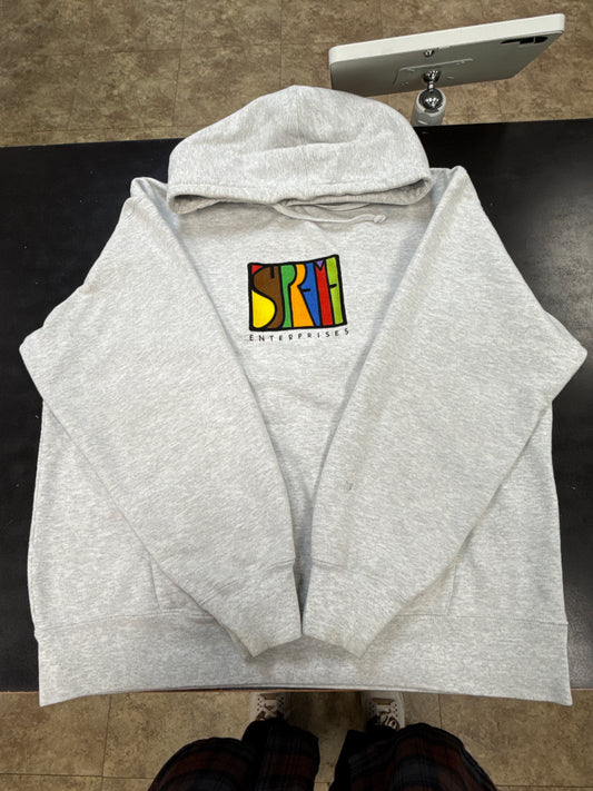 Used Supreme Enterprise Hooded Sweatshirt Ash Grey