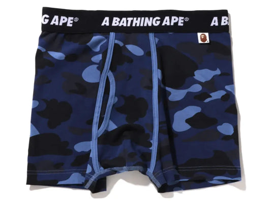 A Bathing Ape Men Color Camo Trunks Navy