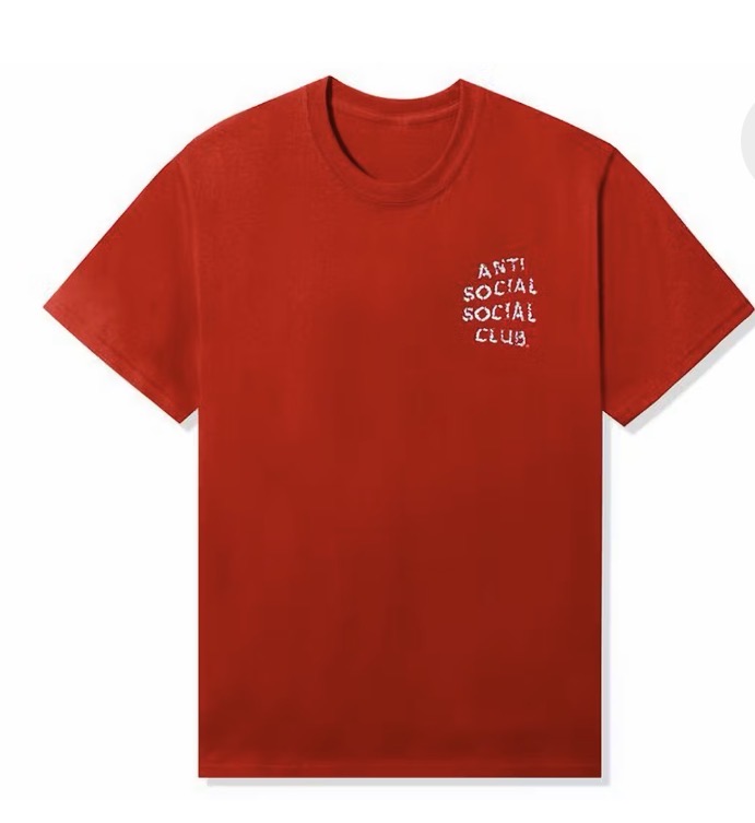 Anti Social Social Club Partly
Cloudy Tee Red