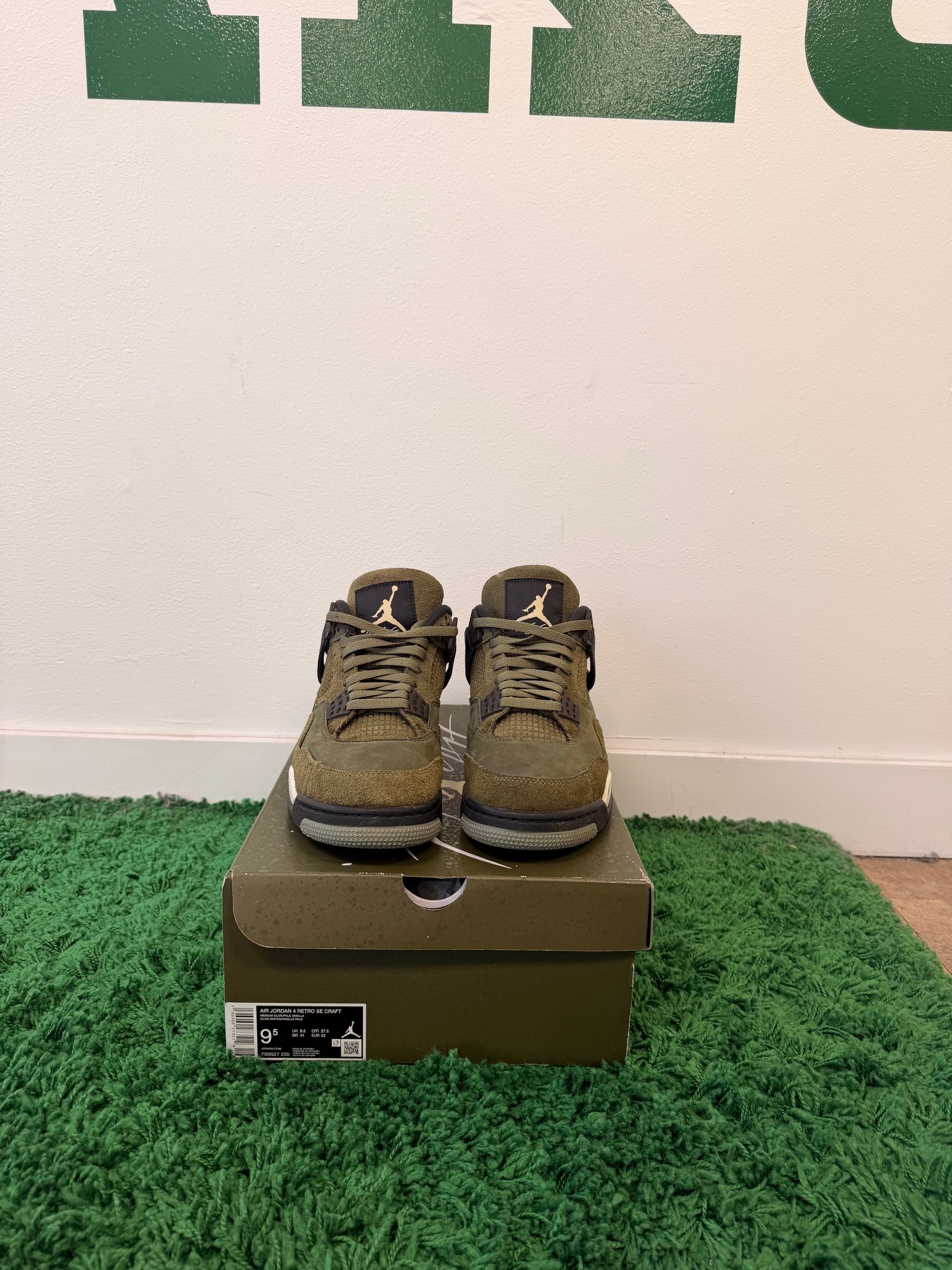 Used Jordan 4 Retro Craft Medium Olive (Men’s)
