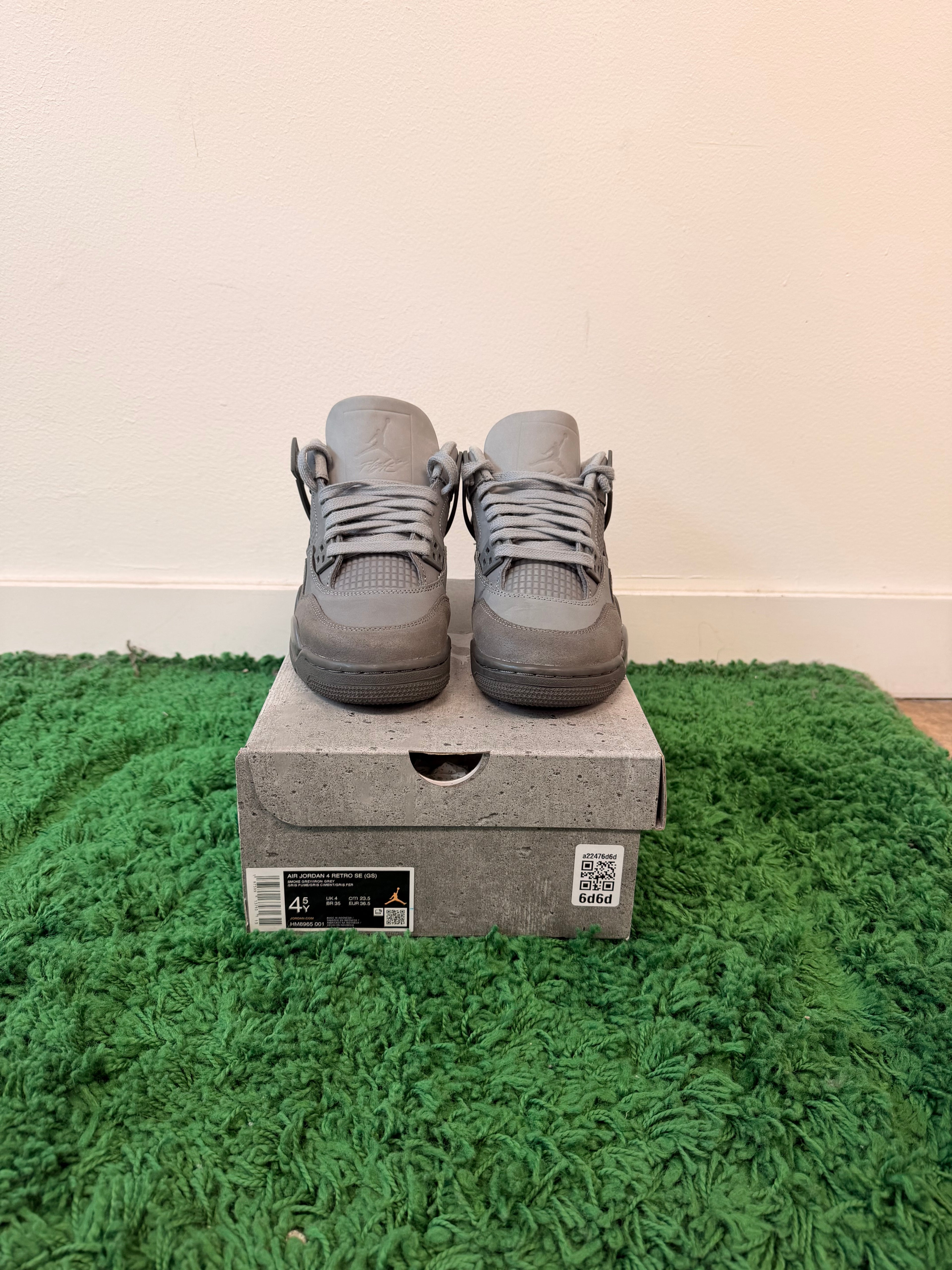 Used Jordan 4 Paris Olympics Wet Cement (Youth)