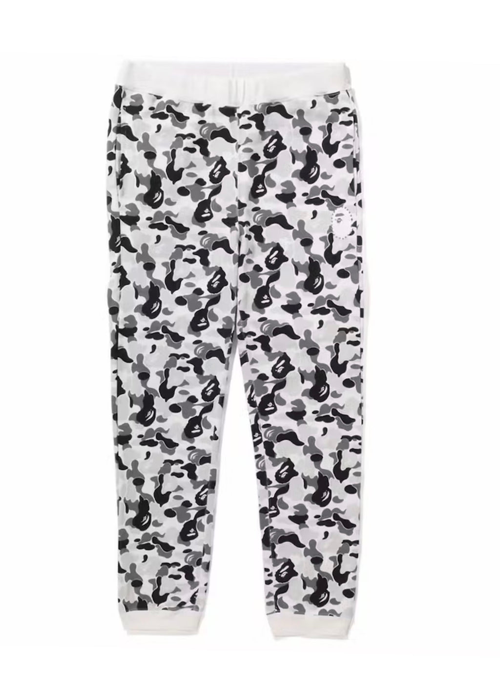 BAPE ABC Camo Crystal Stone Sweatpants White