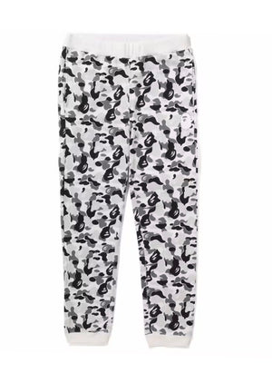 BAPE ABC Camo Crystal Stone Sweatpants White