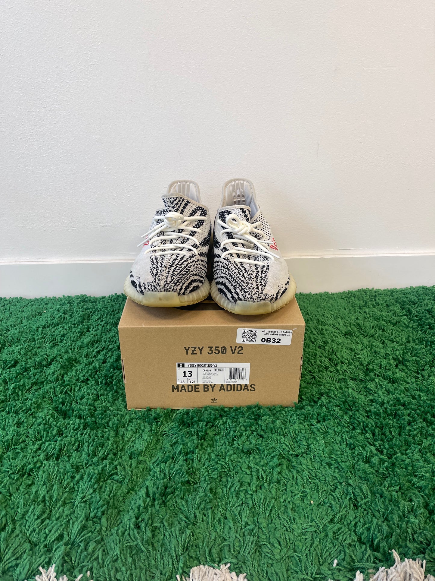 Used Adidas Yeezy Boost 350 V2 Zebra