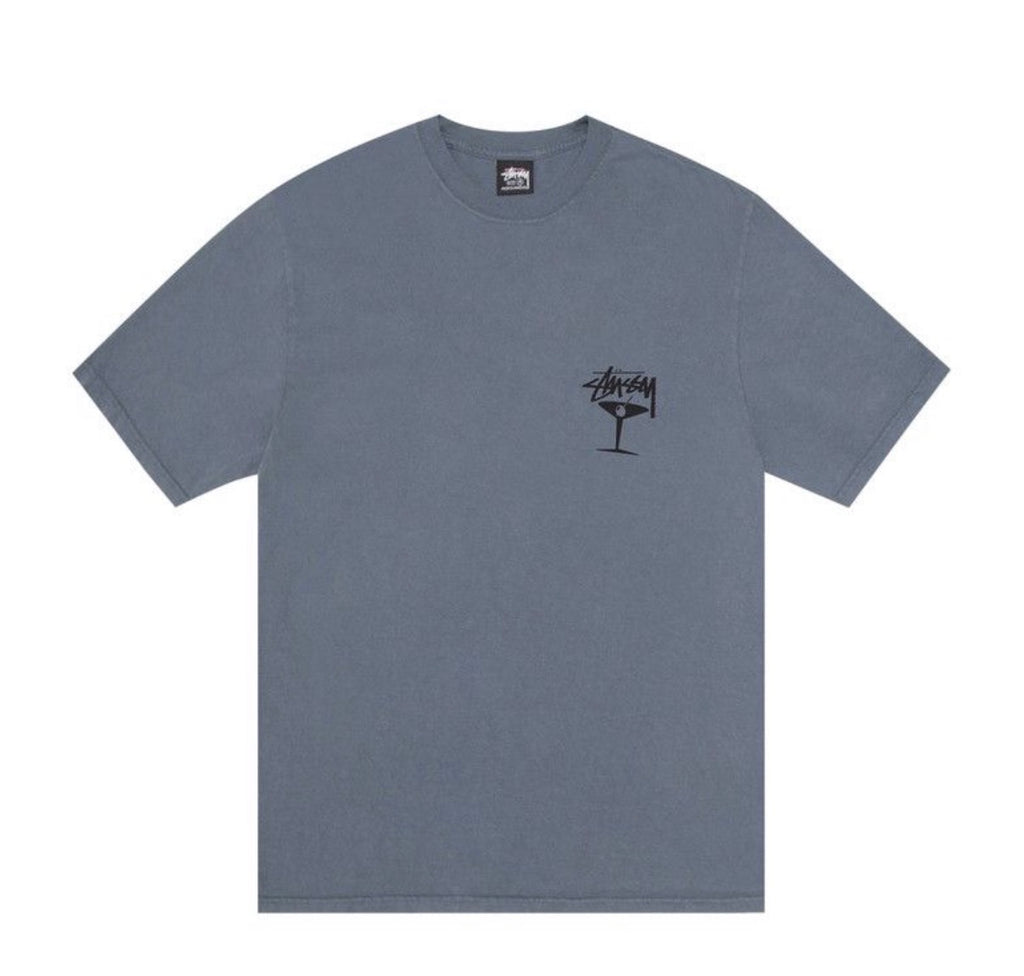 Stussy Martini Pigment Dyed Tee Navy
