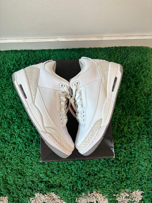 USED Jordan 3 Retro Pure White 2018 (Men’s)
