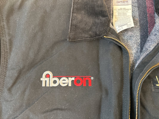 Vintage Carhartt Fiberon Chore Jacket Black