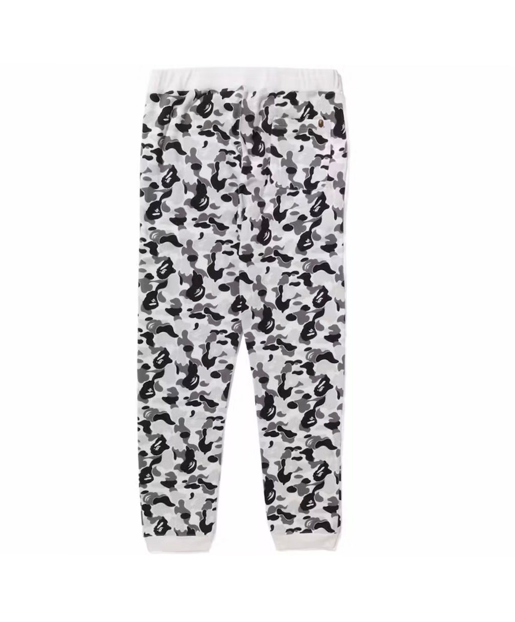 BAPE ABC Camo Crystal Stone Sweatpants White
