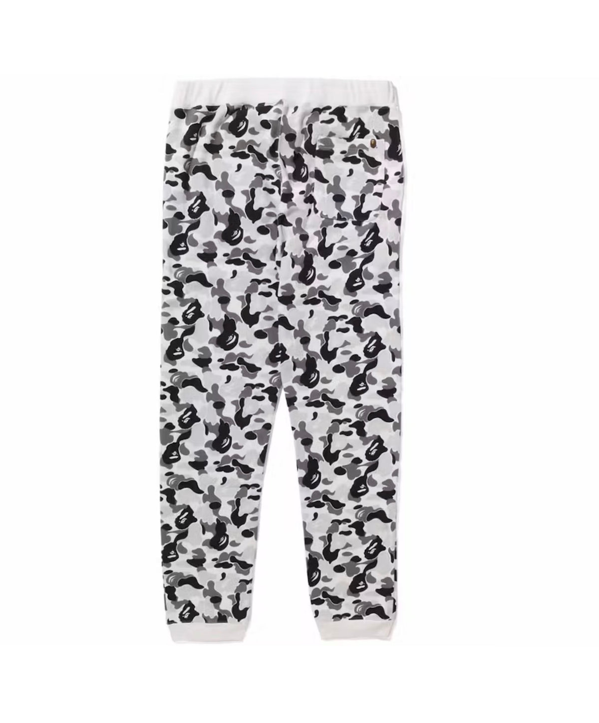 BAPE ABC Camo Crystal Stone Sweatpants White