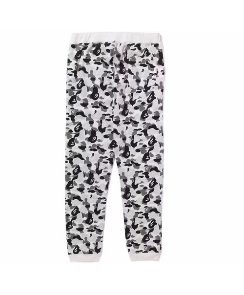BAPE ABC Camo Crystal Stone Sweatpants White