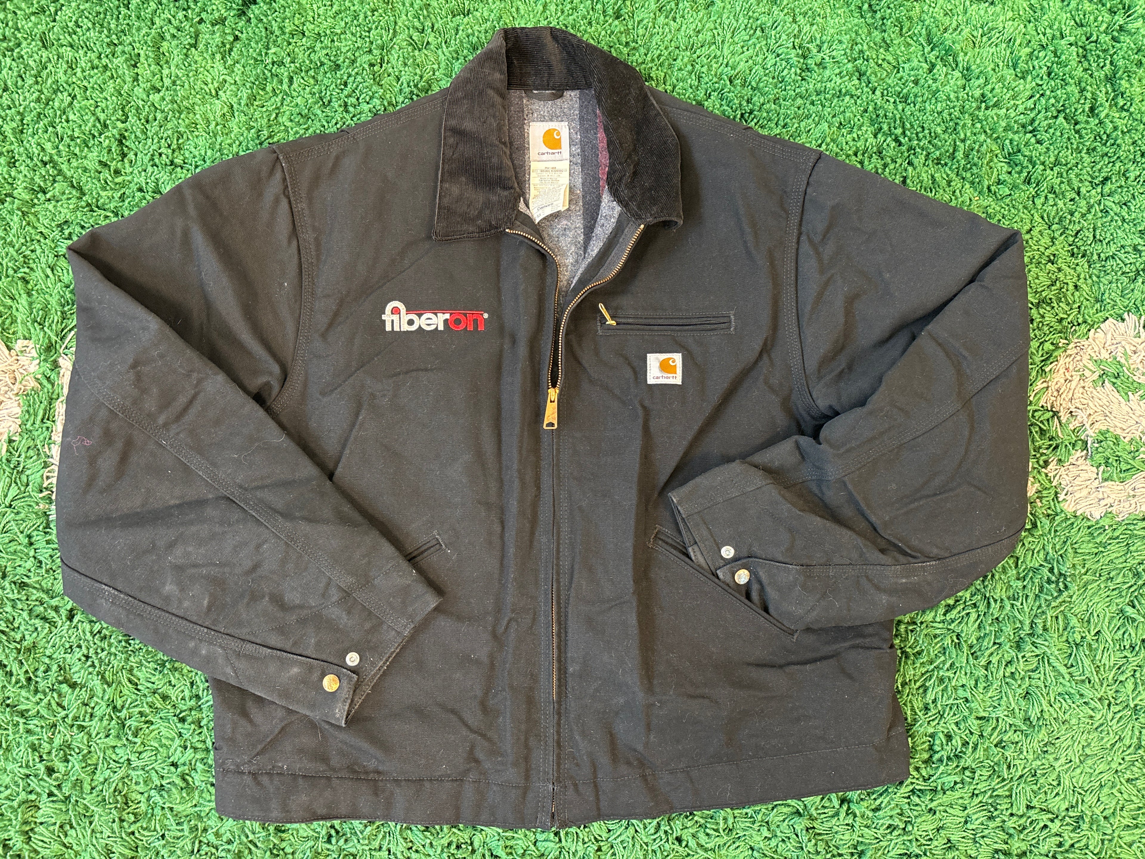 Vintage Carhartt Fiberon Chore Jacket Black