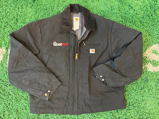 Vintage Carhartt Fiberon Chore Jacket Black