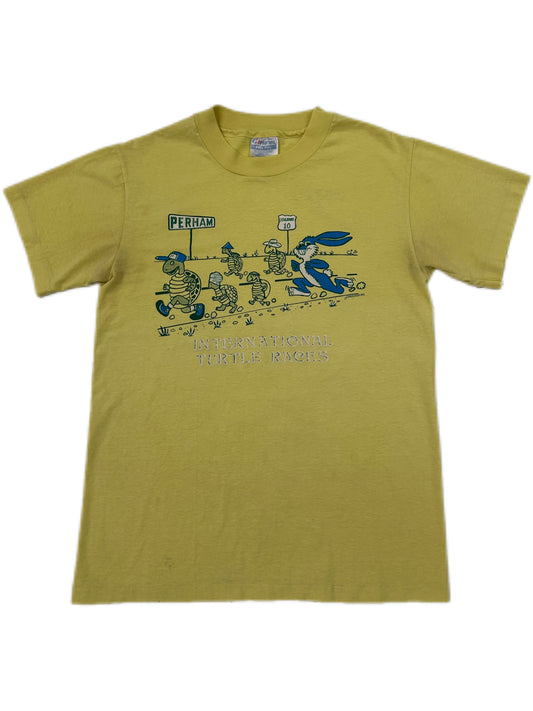 Vintage international turtle races T-Shirt Yellow