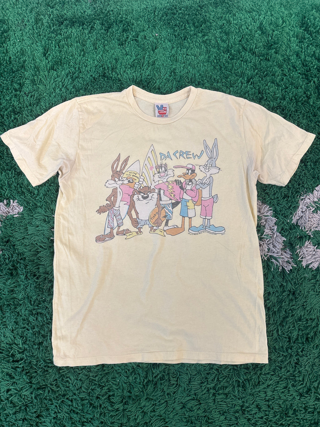Vintage Looney Tunes Crew Tee Cream