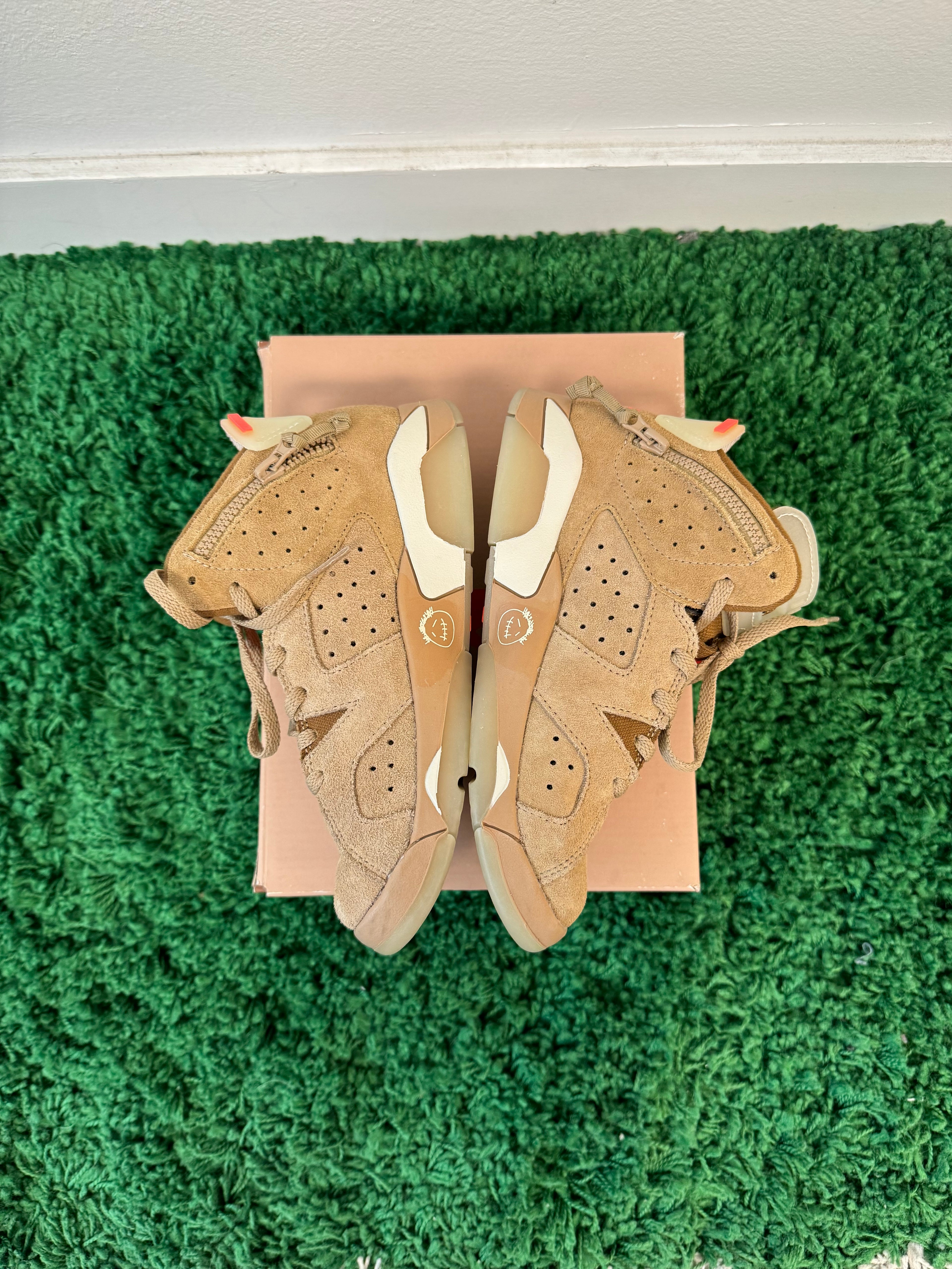 USED Jordan 6 Retro Travis Scott British Khaki (PS)