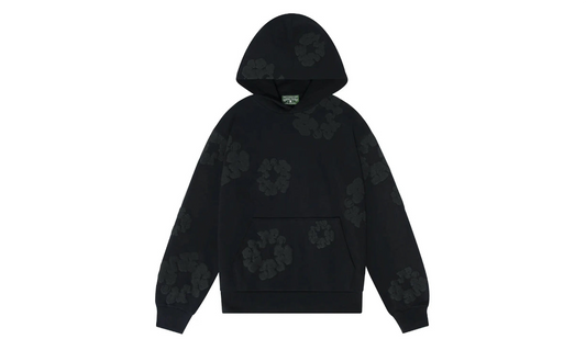 Denim Tears Cotton Wreath Hoodie Black Monochrome (Men’s)
