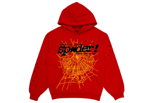 Sp5der P*NK V2 Hoodie Red