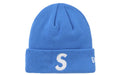 Supreme S Logo Beanie Blue