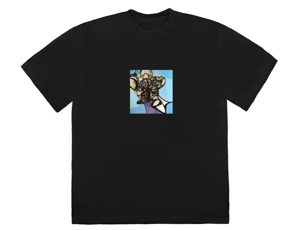 Travis Scott Portrait of Travis Title Tee Black