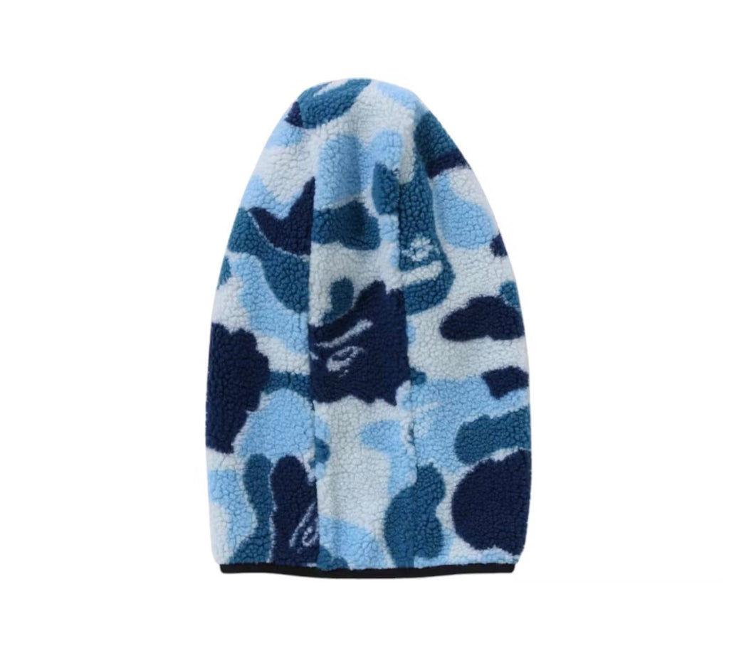 Bape ABC Camo Boa Fleece Balaclava Blue