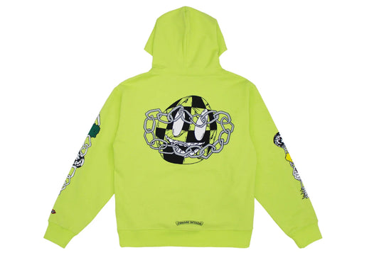 Chrome Hearts Matty Boy Link Hoodie Lime Green