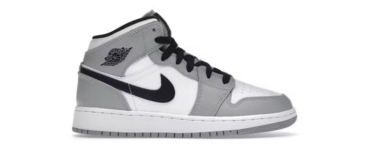 Jordan 1 Mid Light Smoke Grey (Youth)