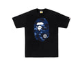 Bape Color Camo Big Ape Head Tee Black/Blue