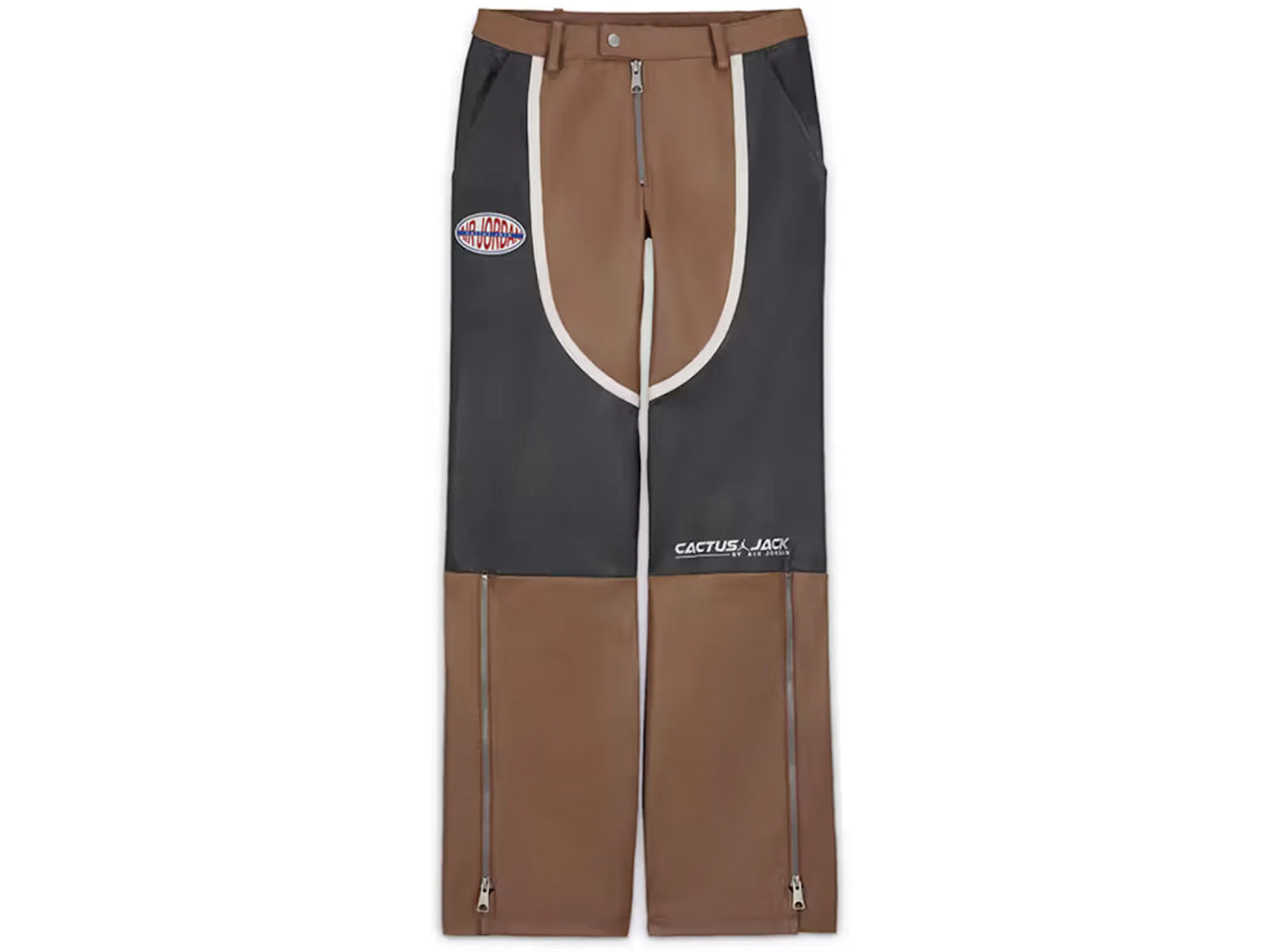 Jordan x Travis Scott Cactus Jack Women’s Leather Pants Archaeo Brown