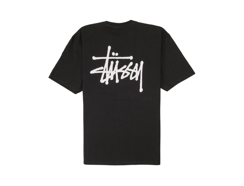 Stussy Basic Script Tee Black