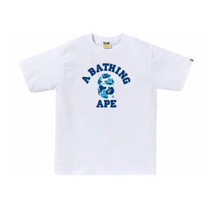 Bape ABC Camo College Tee White/Blue