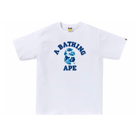 Bape ABC Camo College Tee White/Blue