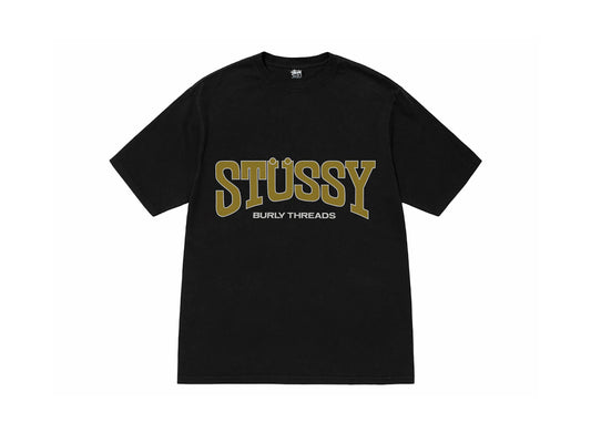 Stussy Burly Threads Pigment Dyed Tee Black