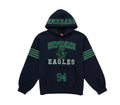 Supreme Rhinestone Eagle Hooded Sweatshirt Navy