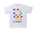 Bape Sta Pattern By Bathing Ape Tee White Multi