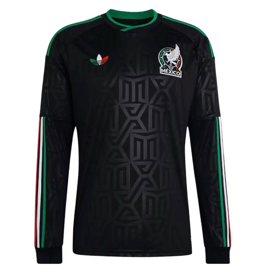 Adidas Mexico 26 Third Long Sleeve Jersey Black